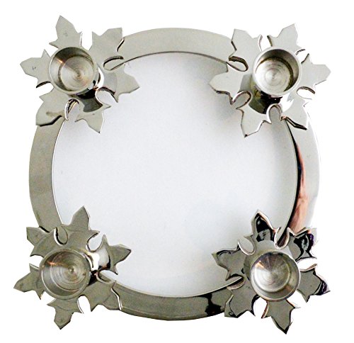 Biedermann & Sons Chrome Snowflake Advent Ring, 8-Inch Diameter #TOP30