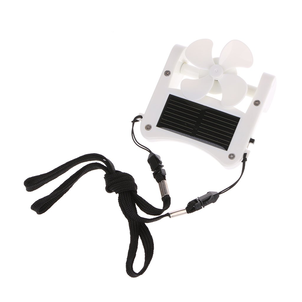 Mini Solar Power/USB Portable Cap Hat Clip On Fan Hanging Desktop Camping Cooler