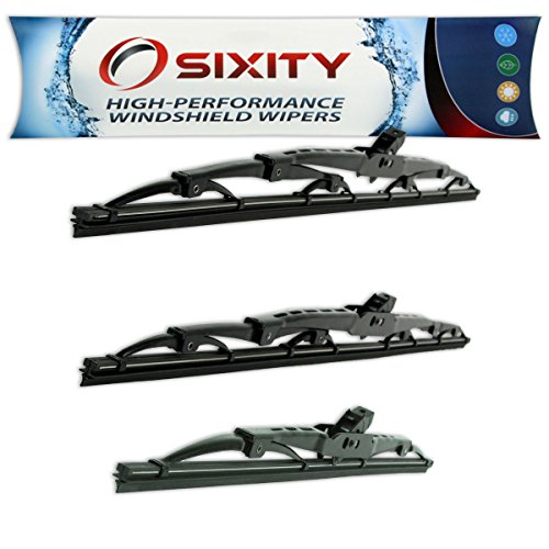 Sixity Auto S1 Front Rear Windshield Wiper Blades compatible with