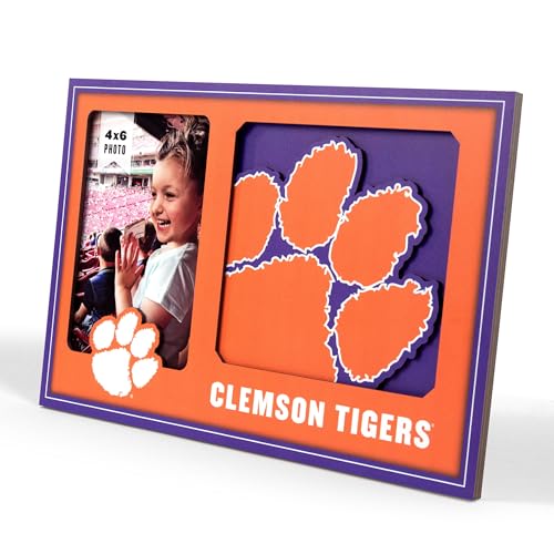 YouTheFan NCAA Clemson Tigers 3D Logo Picture Frame