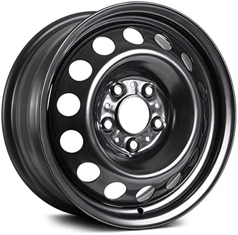 16x6.5 inch Custom Wheel - Black Standard Steel Rim ST Bolt- Pattern 5x120 mm Offset 45 mm