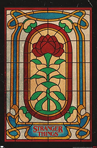 Trends International Netflix Stranger Things: Season 4 - Stained Glass Wall Poster, 22.37" x 34.00", Premium Unframed Version