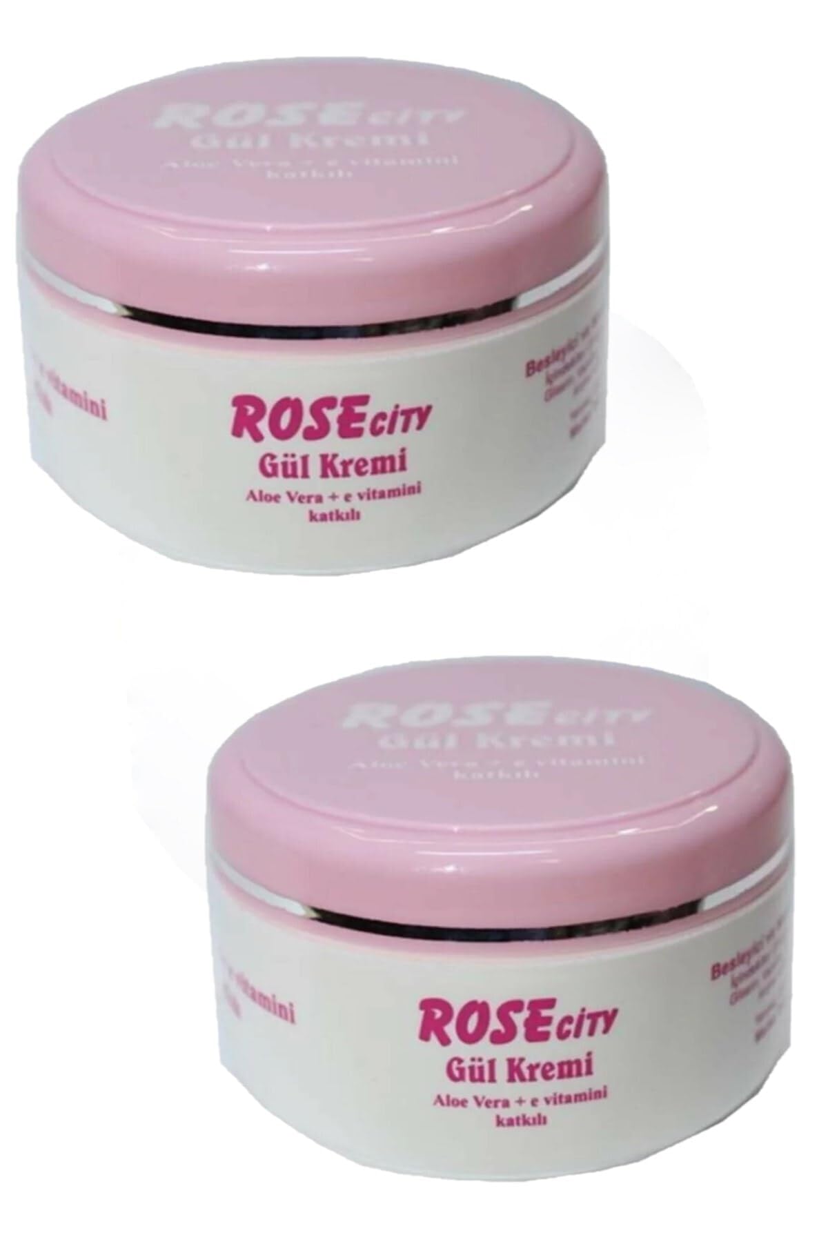 Rosecity Gül Kremi, Aloe Vera ve E Vitamin, 120 ml, 2 Adet