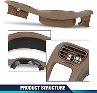 Vista 7 de PIT66 Bisel del Tablero de Instrumentos Cluster Bisel del Tablero Trim, Compatible con Chevy Blazer S10 GMC Jimmy Sonoma 1998 1999 2000 2001 2002