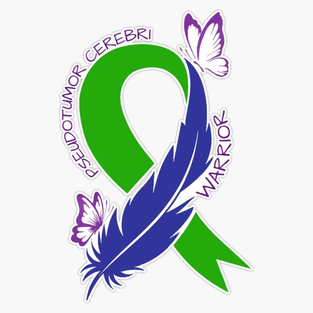 Iih Ribbon Color Amazon.com: Pseudotumor Ceribri Warrior - Iih | Ribbon | Butterfly ...