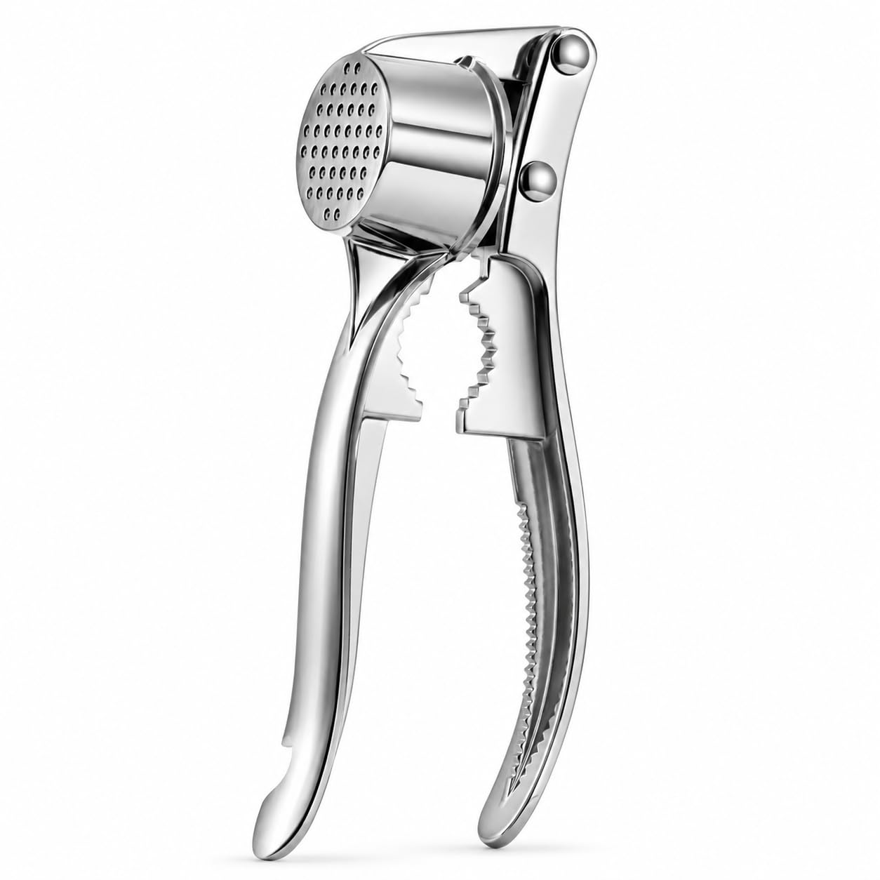 Garlic Press, Garlic Crusher, Garlic Mincer Stainless Steel Garlic Crusher Stainless Steel Design, Garlic Press Crusher for Fresh Cloves, Easy Squeeze Ergonomic Handle