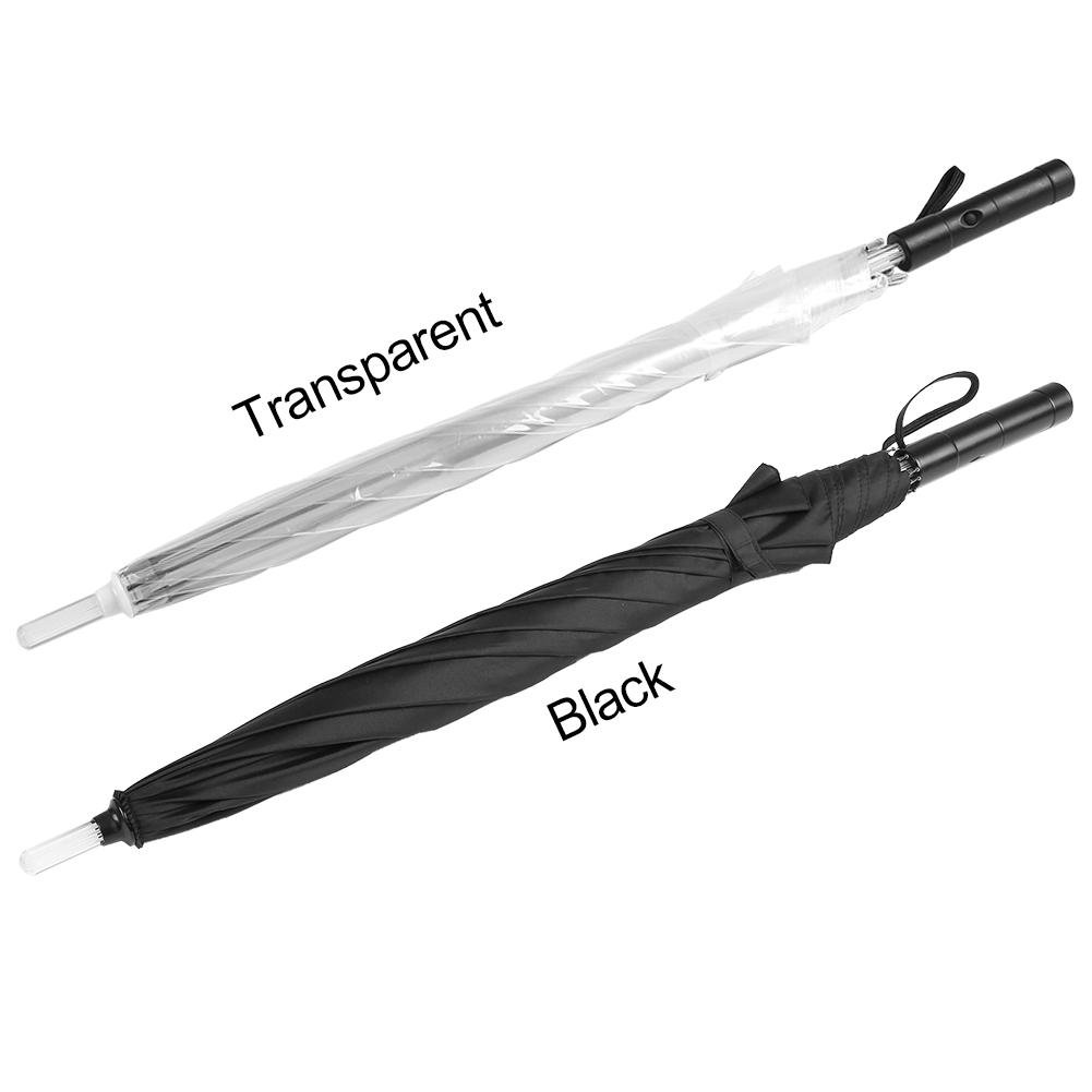 Ombrello illuminato a LED Ombrello Illumina l'Ombrello Led Lanterna Ombrello per Andare con Sicurezza Notte(Transparent)
