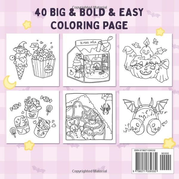 Spooky Treatments Coloring Book: Relaxing Adult Coloring Pages With Cute And Funny Creepy Christmas Things - Relaxation Gift For Adults And Colorists, Comfy Designs image 3