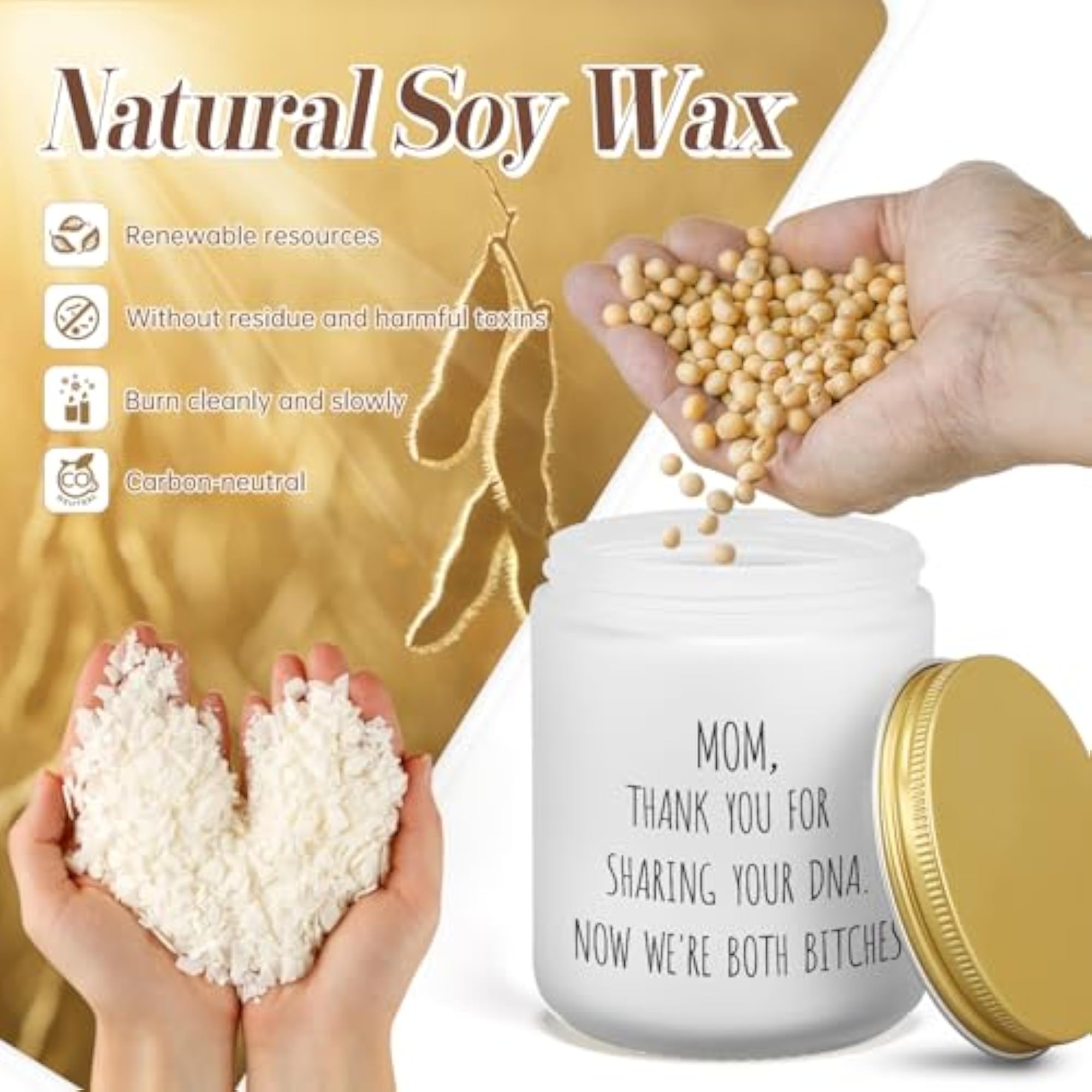 Funny Mother's Day Lavender Candle, Unique Gift