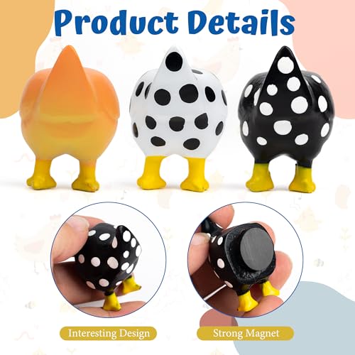 Imanes de Pollo Decorativos Paquete 6 Piezas miniatura 3
