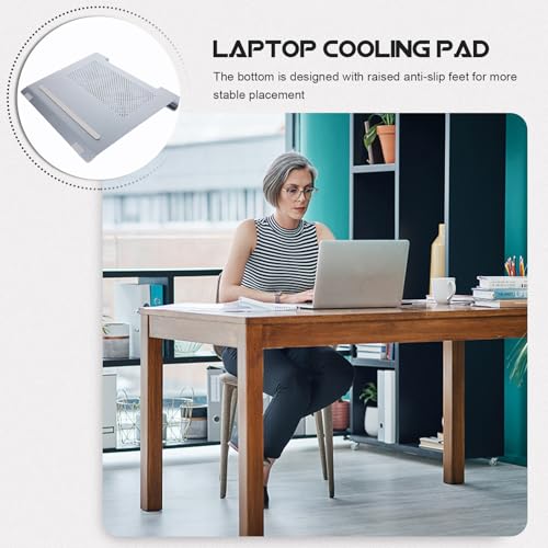 Base enfriadora de aluminio para laptop ajustable miniatura 7