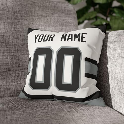 Image of ANTKING Los Angeles Throw Pillow Personalized Custom Any Name and Number for Men Women Boy Gifts