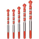 poubelle verre grenoble  Lot de 5 Foret Carrelage Verre,Foret Gres Cerame,Foret Diamant, Mèche pour carrelage, 6 mm,8 mm,10 mm,12 mm Forets multi-matériaux pour céramique,béton,carrelage,brique,verre, plastique et bois