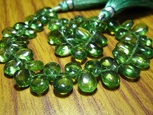 Apatite verte perles poire lisses LKBEADS pour créer un bijou porteur de sens