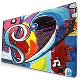 video acrylmalerei abstrakt Erweiterte große Größe-29.5 x 15.8 x 0.12Zoll (750mm x 400mm x 3mm).Größere Größe Gaming-Maus-Pad, große räumliche Bewegung auf dem Desktop. Erweiterte Version ist für alle größten Gaming-Tastaturen geeignet.Ultra glatte Oberfläche, verbessern Gaming, Lernen und Aufgabenerlebnis. Umweltfreundlich, kein schädliches Material. Geeignet für Arbeit und Freizeit. Wir hoffen, dass die Qualität und das Aussehen unseres größeren Mauspads Ihre Familie und Freunde bewegen können.