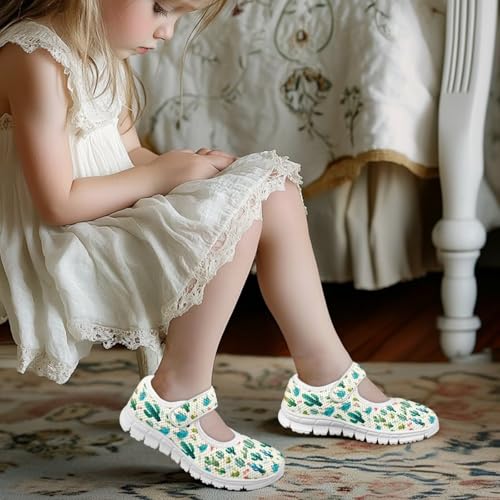 BIGCARJOB Mary Janes Sneakers for Toddle Girls Flats Dress Shoes Cute Mary Janes Shoes4
