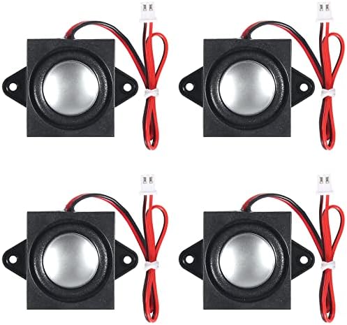 Wings 4 PCS Speaker 3 Watt 8 Ohm Mini Speaker 8ohm 3w Loundspeaker Micro Speaker for Arduino with JST-PH2.0 Interface for Small Electronic Projects Advertising Machines LCD TV Monitors