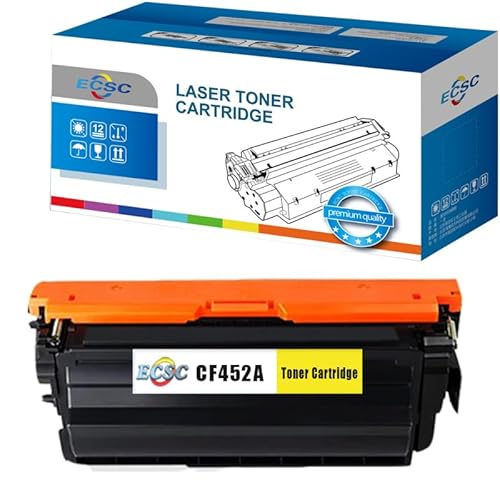 ECSC Toner Cartridge CF452A For Printer, Compatible With HP Colour LaserJet Enterprise Flow MFP M681z MFP M682z (Yellow, 1-Pack)