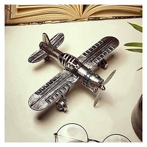 Modèle d'avion en fer forgé artisanat rétro à offrir pour bureau