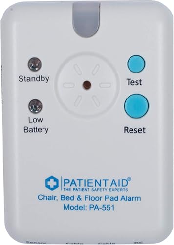 Miniatura 6 de Patient Aid Alarma avanzada para cama y suelo para monitoreo de ancianos, almohadilla inferior de 10 x 30 pulgadas con sensor de movimiento, timbre
