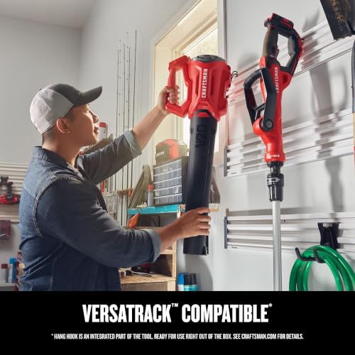Image of CRAFTSMAN Leaf Blower Cordless with Battery and Charger V20 RP, Up to 110 MPH Power, Handheld Electric Leaf Blower, Brushless Motor, Lightweight, 5.0Ah (CMCBL730P1)