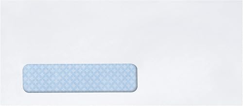 Miniatura 2 de Quality Park® Sobres tintados de seguridad para una sola ventana, 4-1/8 x 9-1/2, engomados, costuras diagonales, 500 por caja (21412)