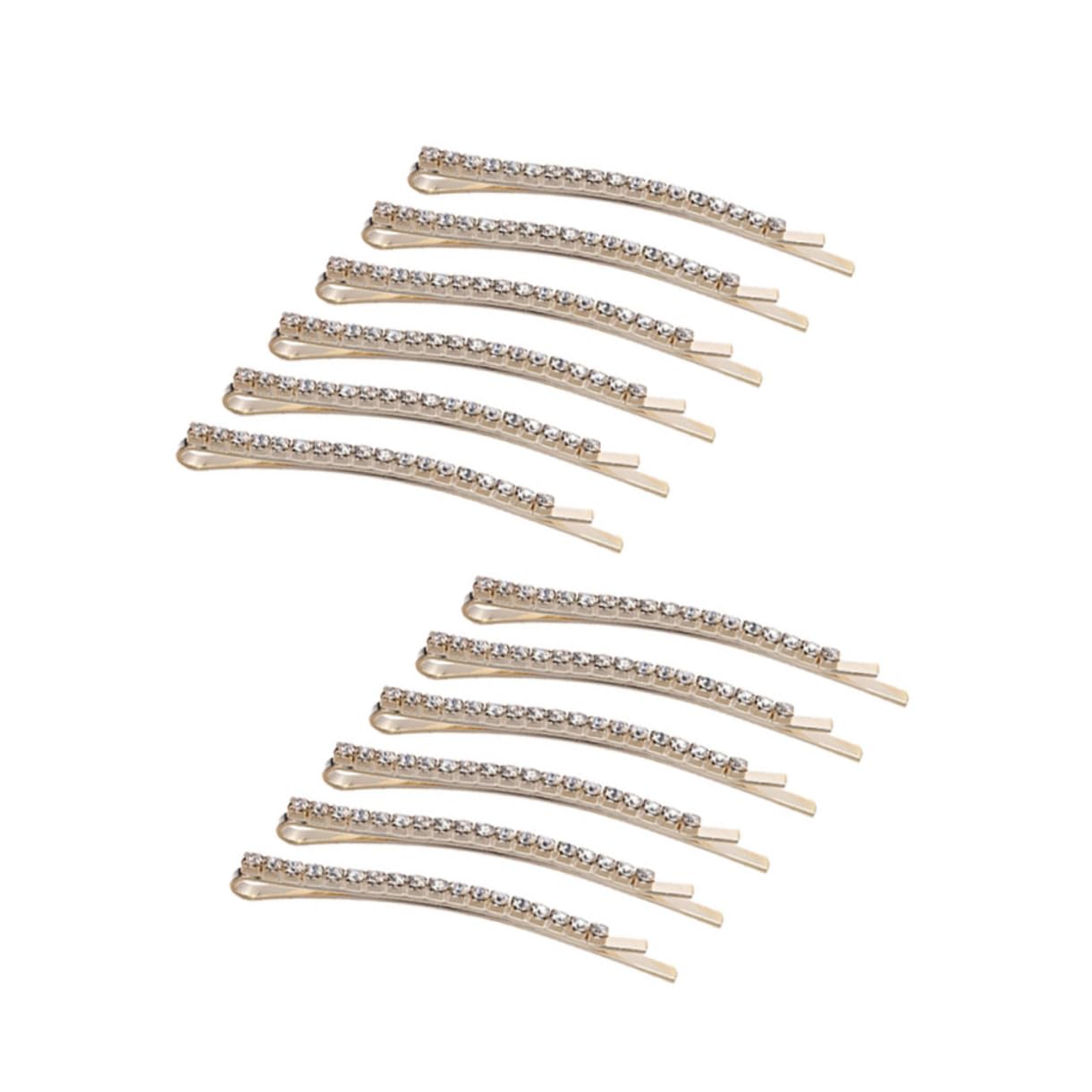 minkissy 36stücke Teiliges Haarspangen Goldene Einreihige Haarnadeln Für Frauen Hochzeits-haaraccessoires Glitzernde Haarklammern Für Besondere Anlässe Und Outfits