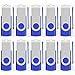 Produktbild Einklappbarer 4GB USB 2.0 Transmemory Memory Stick, 10 stück Blau