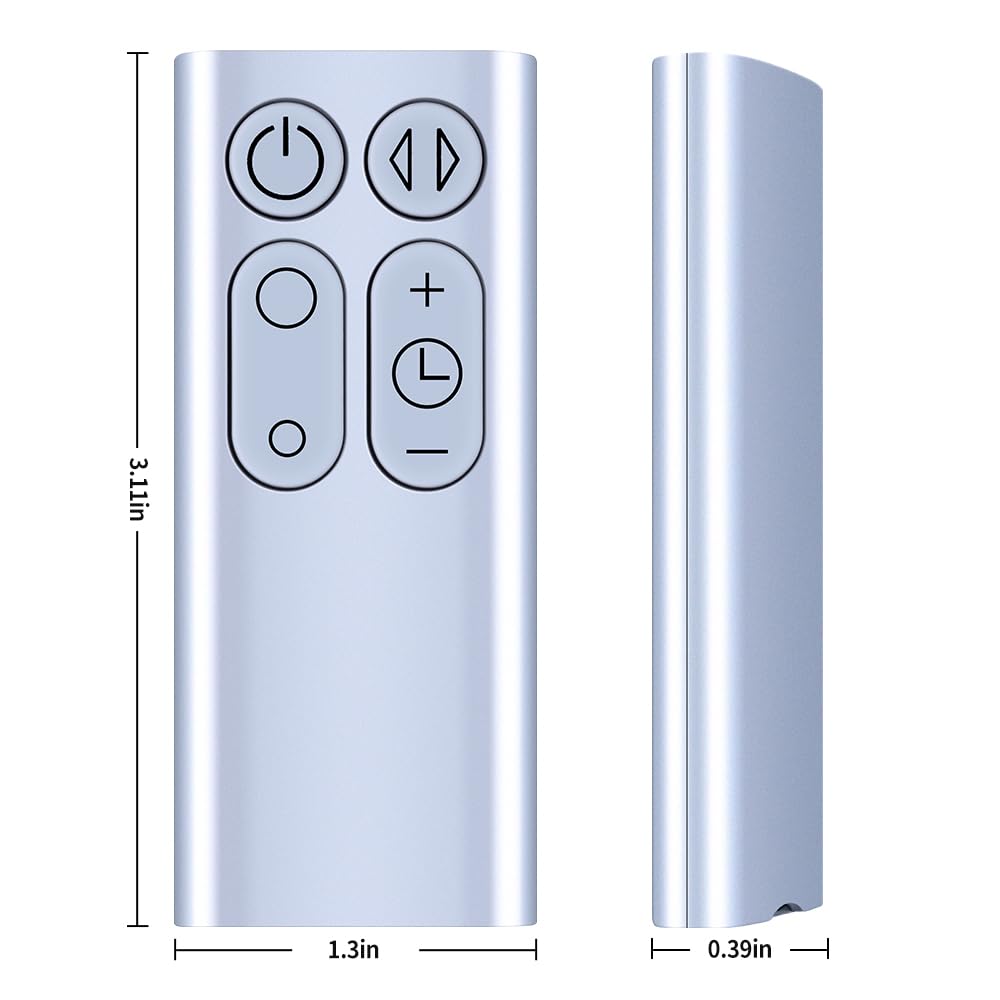 Telecomando di ricambio adatto per Dyson Ventilatore AM11 TP01 TP00, numero di parte 965824-06 965824-07 (argento, non adatto per altri modelli)