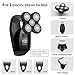HONTEC 4 in 1 Electric Head Shaver Set - Bald Shaver, Wet & Dry, Cordless, with Nose & Ear Trimmer, Facial Cleansing, Rechargeable, IPX6 Waterproof