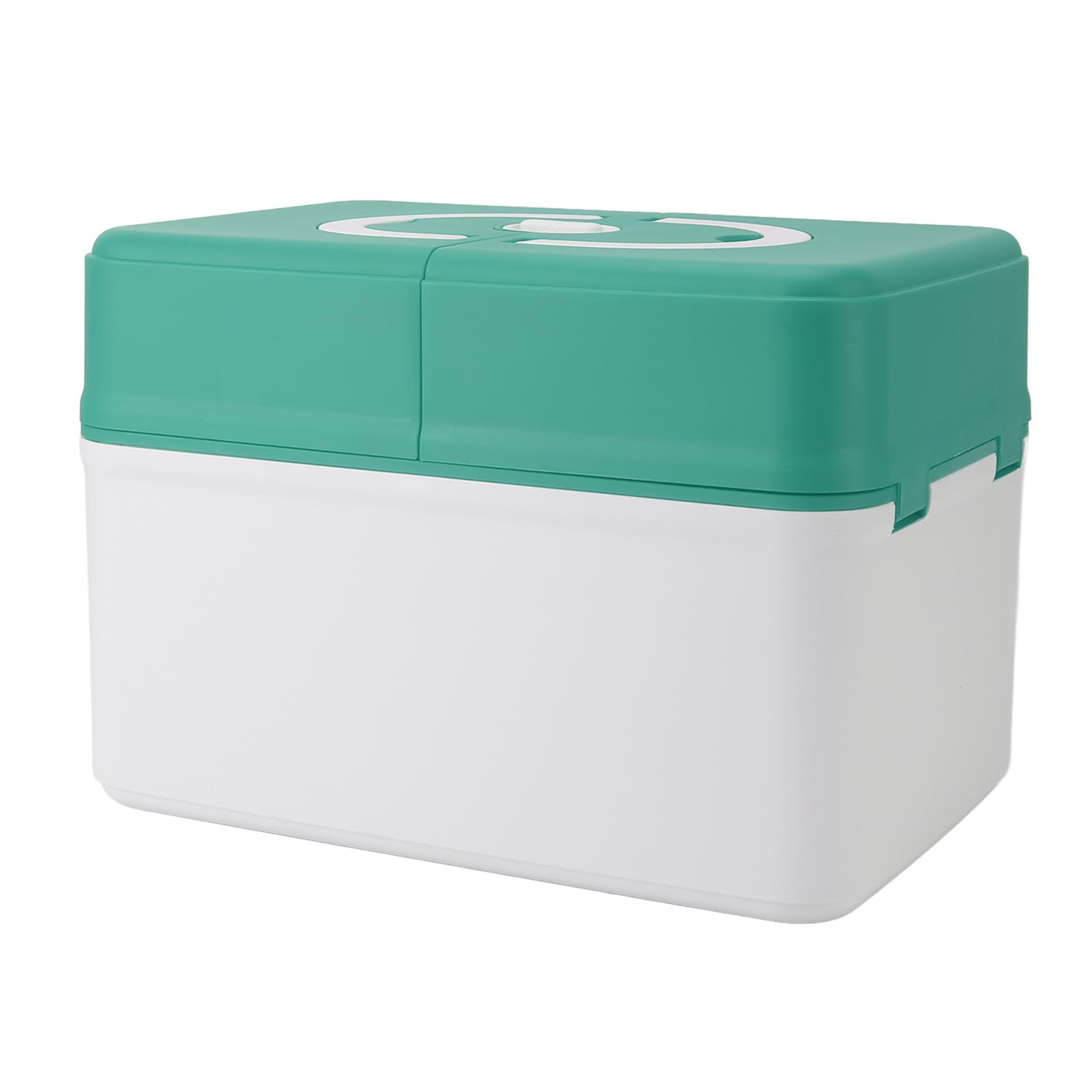 Ejoyous Pudełko do Przechowywania Leków PP Pojemnik na Zestaw Medyczny 31,5 X 21,5 X 22 Cm z plombą Przenośny Organizer o Dużej Pojemności do Przedszkola w Szkole Domowe Artykuły Ratunkowe (GREEN)