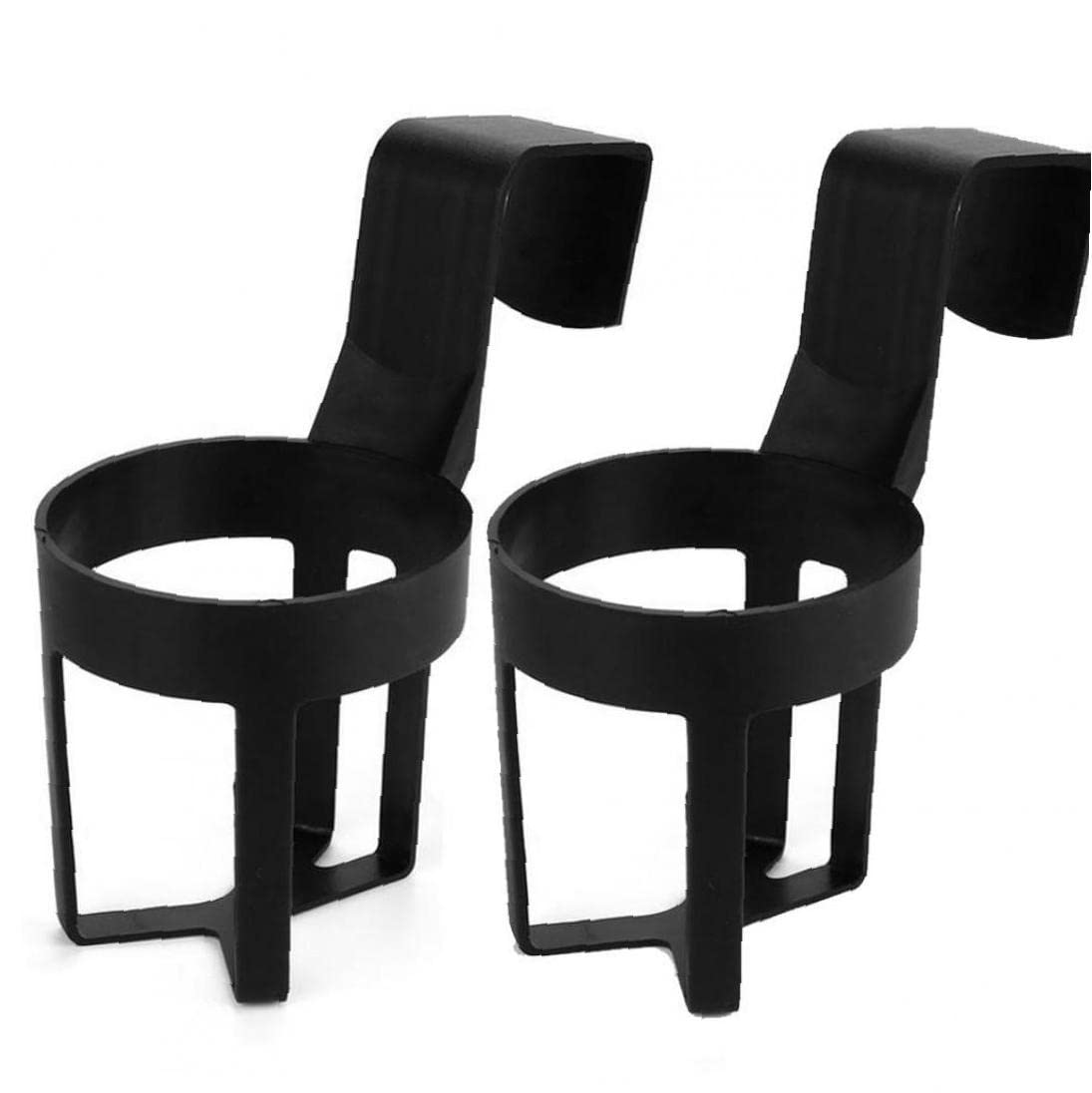 PiniceCore 2pcs Car Drink Holder Drink Water Coffee Cup Bottle Insert Auto Parts Back Seat Table Black