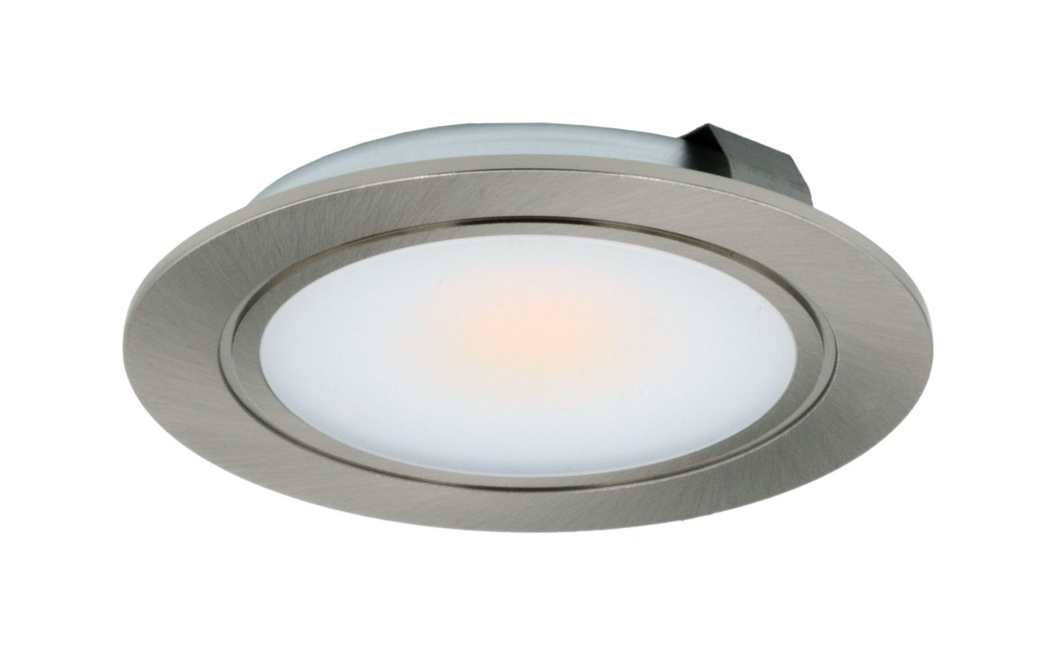 Cabinet LED Downlight 3W 12V Stainless Steel Warm White