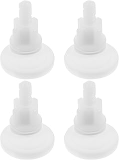 ARTIBETTER 4pcs Toilet Seat Replacement Part - Plastic Toilet Seat Hinge Bolt Screws Fixing Fitting Screw for Fixing The Top Toilet Seat