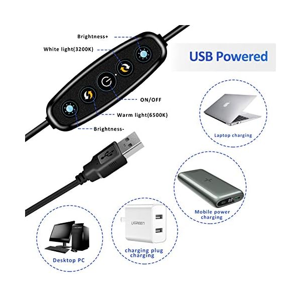 Cyezcor Video Conference Lighting Kit, Ring Light for Monitor Clip On,for Remote Working, Distance Learning,Zoom Call, Self Broadcasting and Live Streaming, Computer Laptop Video Conferencing - Image 6
