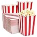 Set of 100 Popcorn Favor Boxes - Mini Paper Popcorn Bags and Snack Containers, Carnival Party Supplies for Movie Night, Movie Theme Party, Red and White, 20 Ounce, 3.3 x 5.6 x 3.3 Inches
