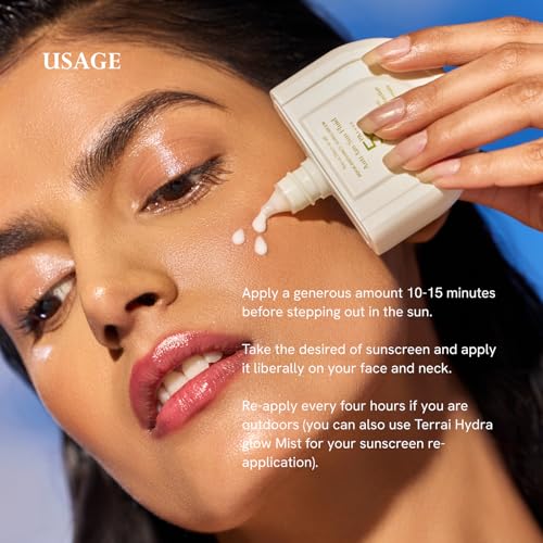 Image of Aqua Radiance Sunscreen SPF 50+ PA++++ for Face | Lightweight Daily Sunscreen | Broad Spectrum UVA /UVB Protection | Non-Comedogenic, No White Cast, Hydrating Formula | 50ml