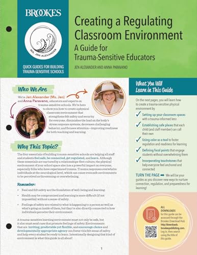 Creating a Regulating Classroom Environment: A Guide for Trauma-Sensitive Educators (Quick Guides for Building Trauma-sensitive Schools) cover