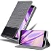 Produktbild Cadorabo Hülle für Honor 8 PRO in GRAU SCHWARZ - Handyhülle mit Magnetverschluss, Standfunktion und Kartenfach - Case Cover Schutzhülle Etui Tasche Book Klapp Style