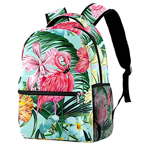 Sac à dos voyage flamant rose et fleur le cadeau idéal pour fille et garçon