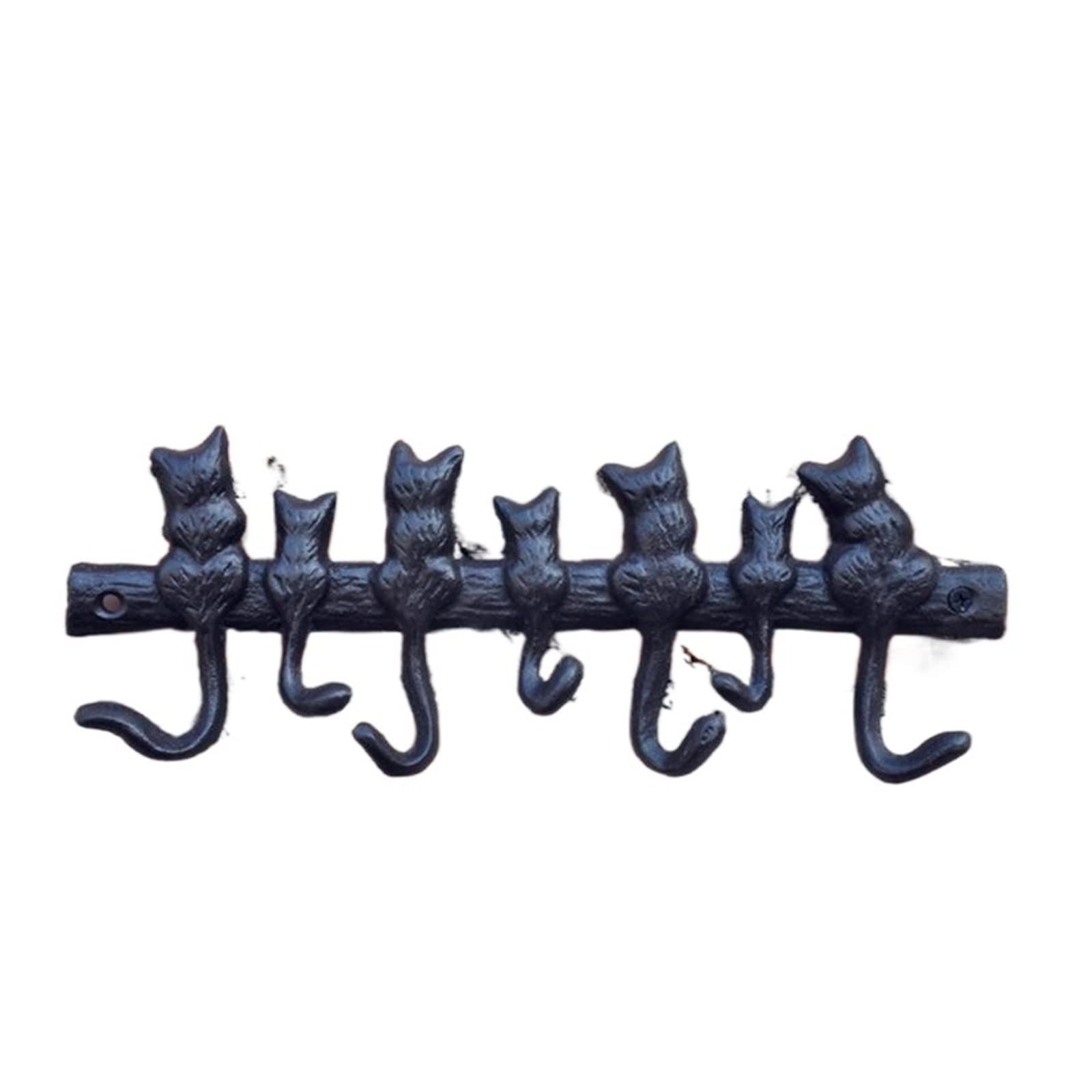 Gancio Da Parete Decorativo In Ghisa A Forma Di Cane - 2 Ganci Resistenti Per Appendere In Giardino, Ingresso O Cucina - Design Animaliero