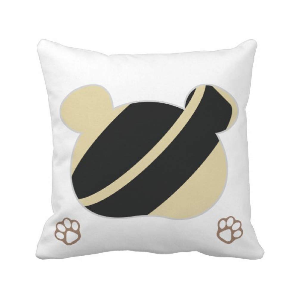 Housse de coussin carrée ours géométriques Discus Sport pour décoration salon