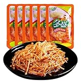 DAMAICHUHAI Spicy Enoki Mushroom Snack, 30g Per Pack, 6 Packs - Chinese Mushroom Crisps, E...