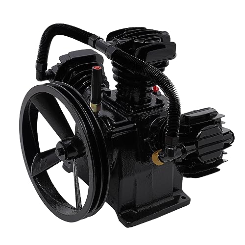 4-5 HP replacement air compressor pump, 3 cylinders, maximum flow rate 10-12 cubic feet per minute (CFM), single-stage aluminum air compressor pump replacement part, air conditioning pump industry
