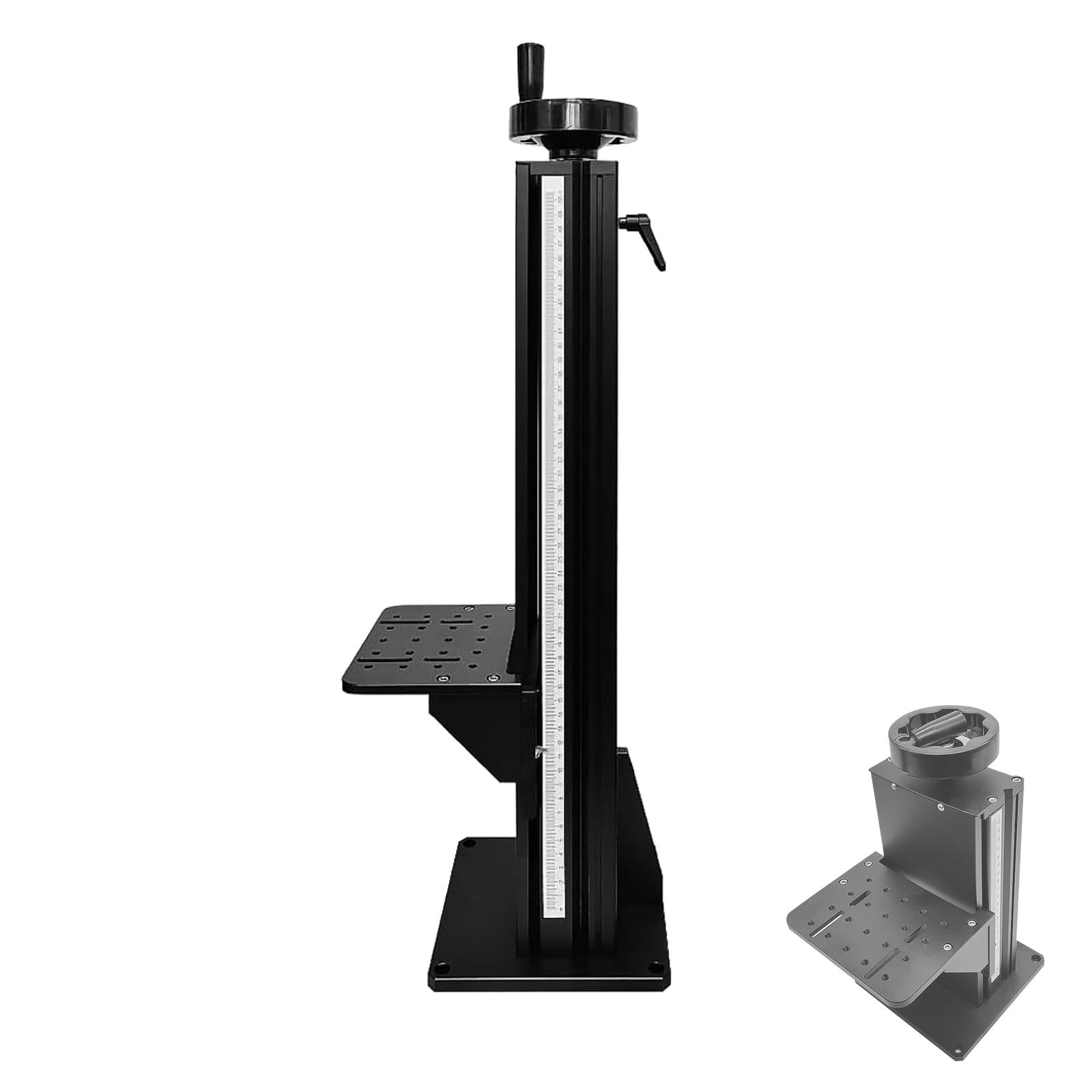 Plataforma de elevación manual de eje Z con columna de tornillo tipo T y etapa deslizante para experimentos ópticos y equipos científicos