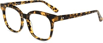 Firmoo Oversized Blue Light Blocking Reading Glasses 2.5, Tortoise Pattern Vintage Computer Readers Glasses for Women/Men