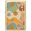 Zippo Hippy Flower High Polish Brass