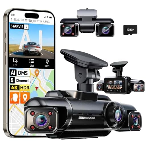 Neideso 5 Channel 360° Dash Cam