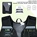 MELOTOUGH Tool Vest for Men Reflective Safety Tool Vest with Removable Phone Holder,Retractable Pen Holder for Electrician,Construction,Carpenters(Lime)