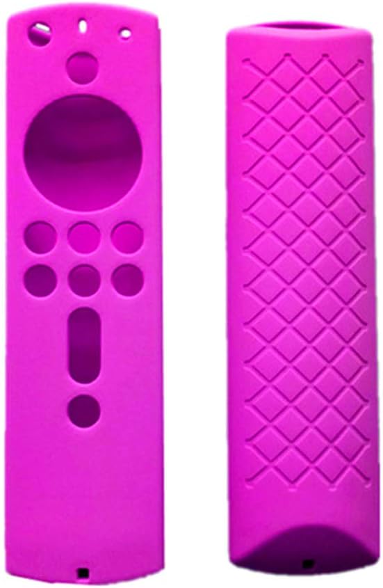 SHOTAY Protective Cover,Anti-slip Silicone Protective Shell Cover Remote Case Protector for Amazon Fire TV Stick 4K Remote Controller Accessories Purple SHOTAY Protective Cover,Anti-slip Silicone Protective Shell Cover Remote Case Protector for Amazon Fire TV Stick 4K Remote Controller Accessories Purple